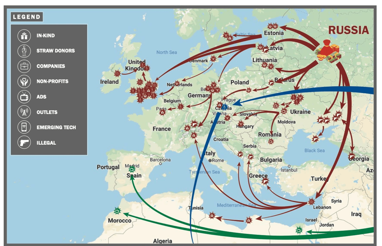Global Surge of Malign Finance. From Josh Rudolph's report "Covert Foreign Money"