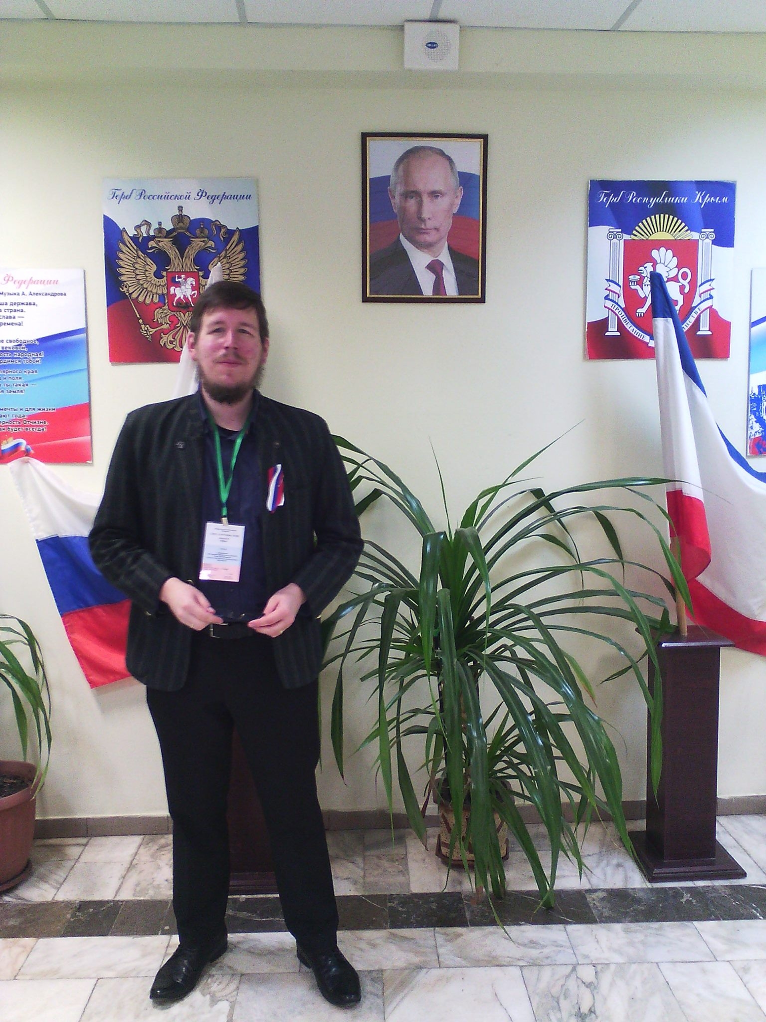 Патрик Поппель на выборах в Крыму в 2018 году