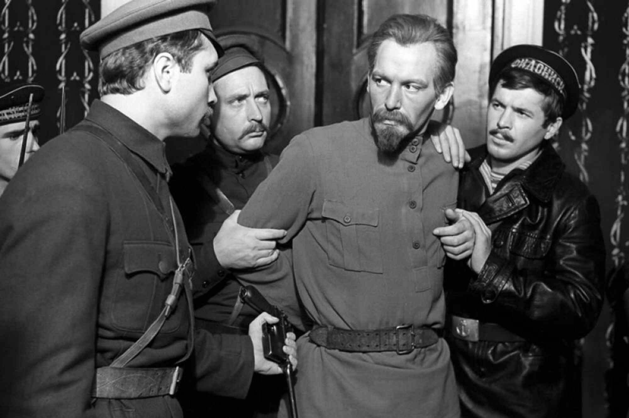 The Arrest of Dzerzhinsky. Still from the Soviet film The Sixth of July (1968)
