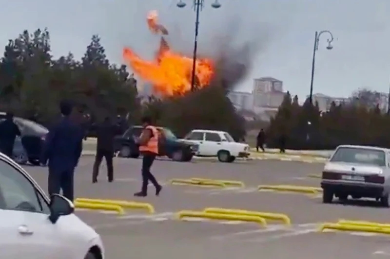 Удар беспилотника по аэропорту Нахичевань в Азербайджане