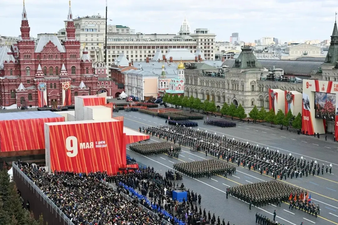 The Victory Day parade on Red Square in Moscow on May 9, 2025. Photo: Maxim Bogodvid / RIA Novosti