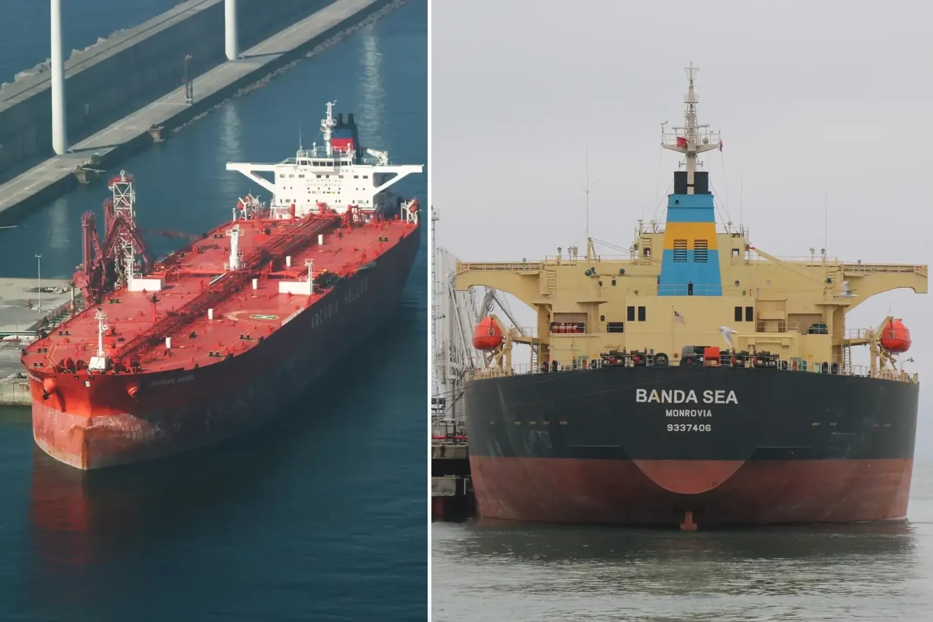 SBU drones strike Russian “shadow fleet” oil tankers Louise 1 and Banda in the Black Sea