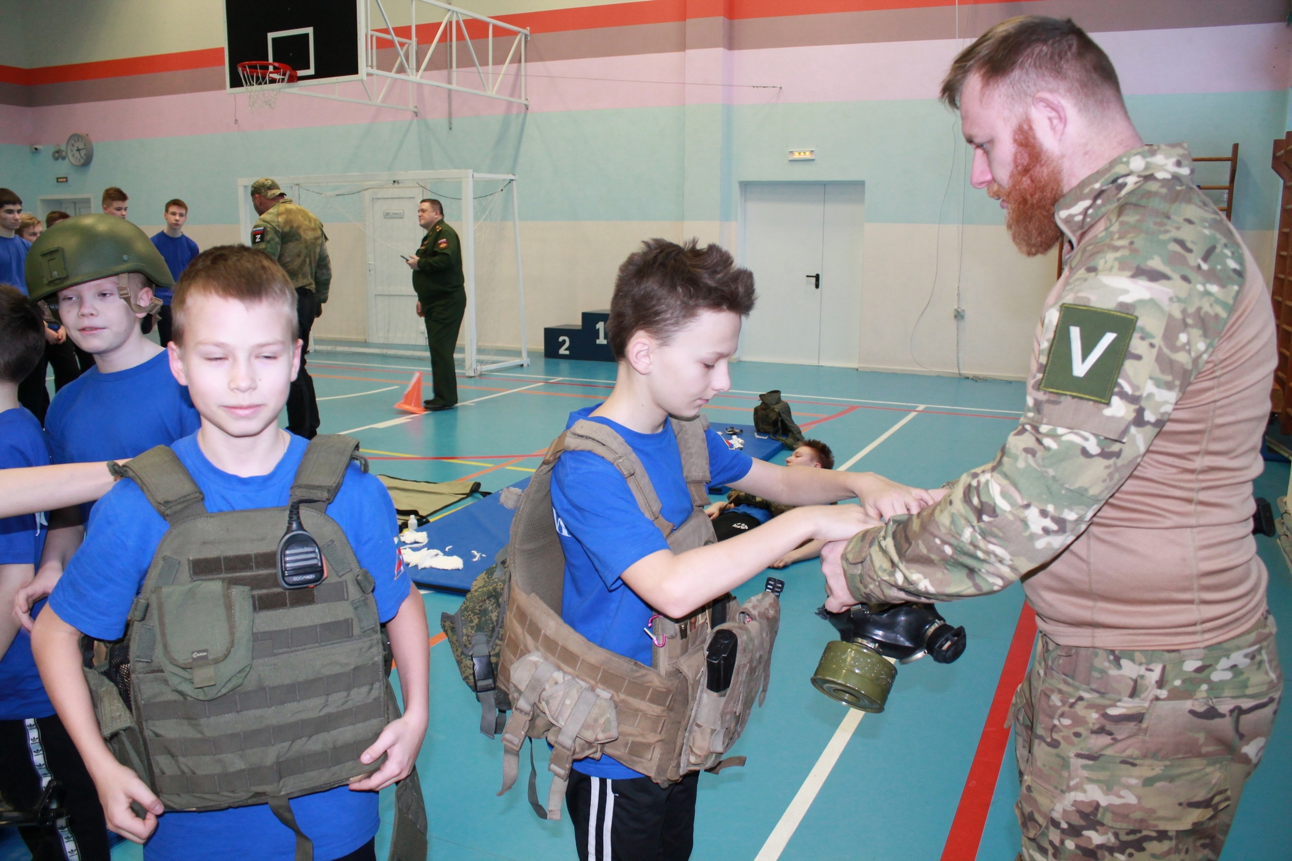 На занятиях «Добровольца» и Северо-cлавянской общины