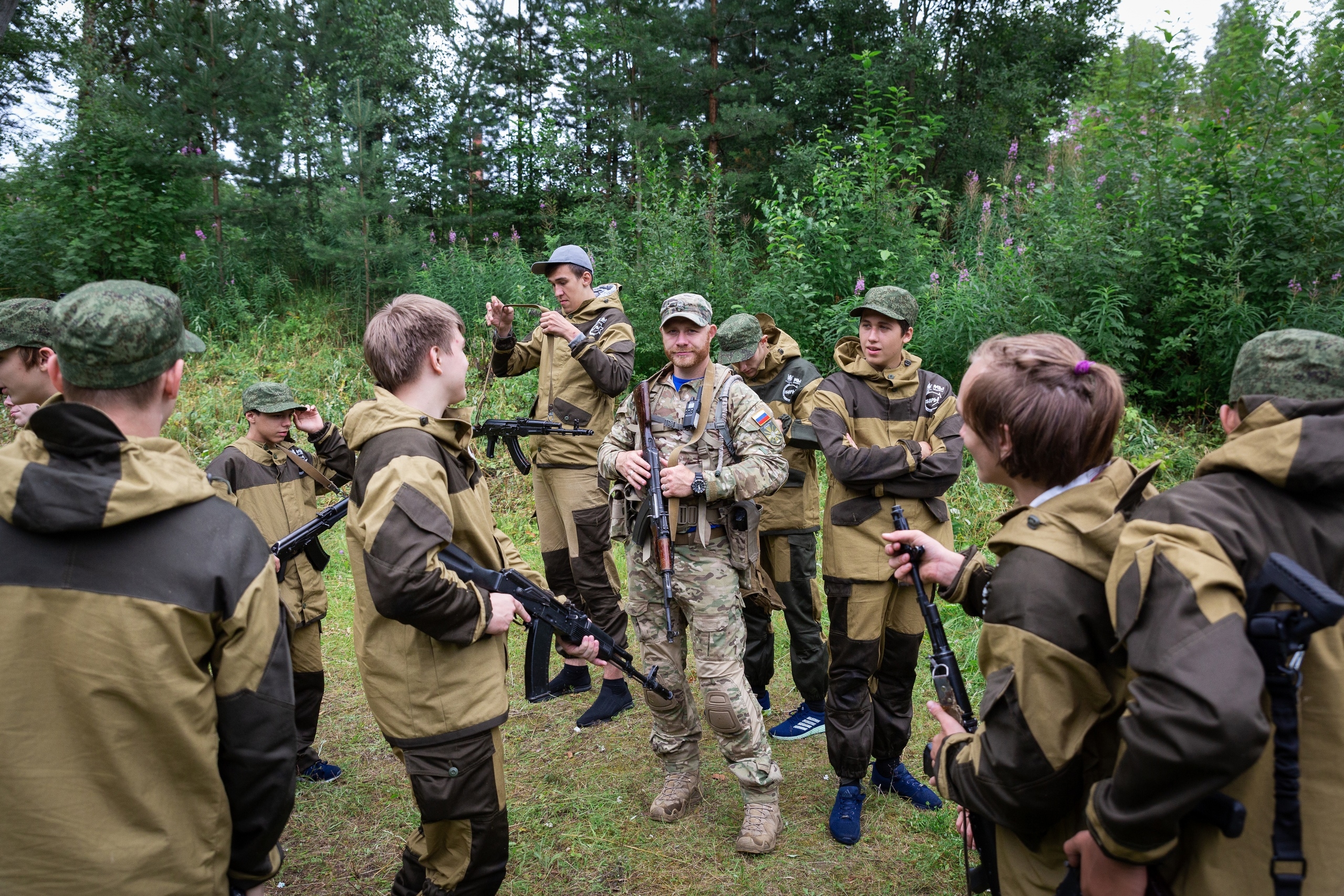 На занятиях «Добровольца» и Северо-cлавянской общины