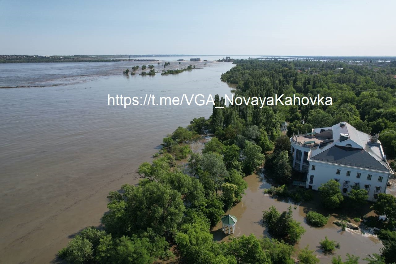 В центральной части Новой Каховки на 8 утра чрезвычайной ситуации нет, в прибрежной части есть подтопления