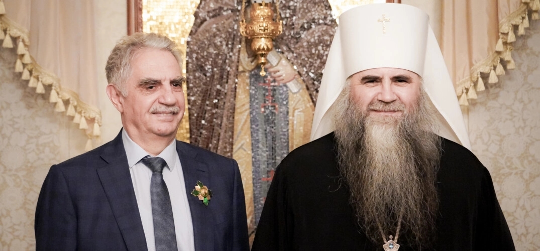 Viktor Podchufarov and Metropolitan George (Vasily Danilov) of Nizhny Novgorod
