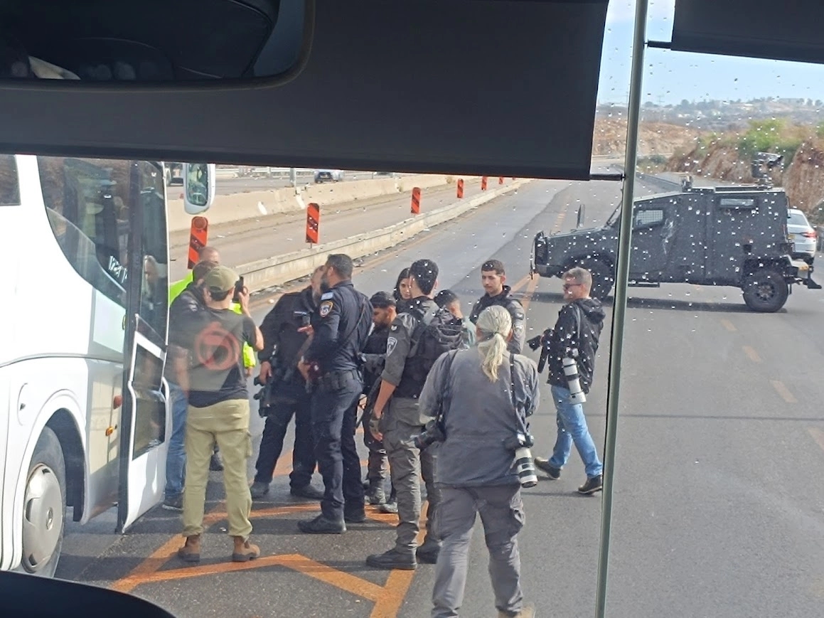 The Samaria checkpoint in the West Bank
