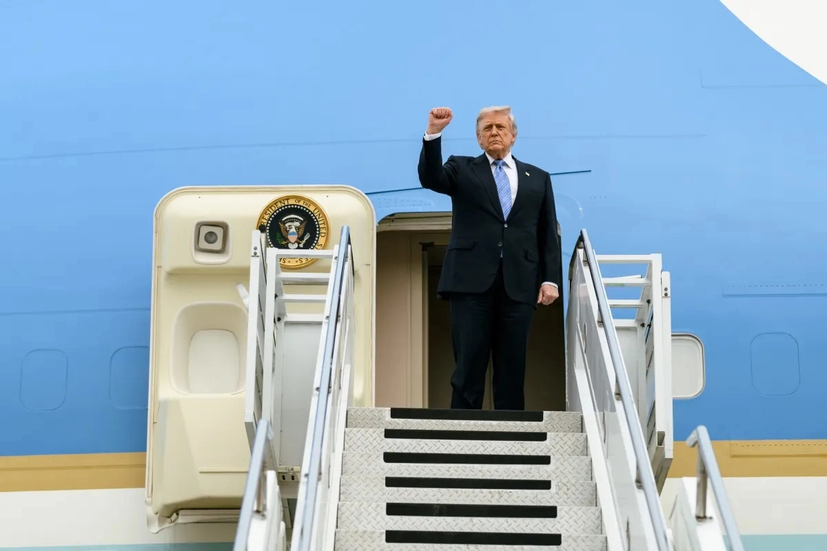 Donald Trump left Beijing without even holding a news conference