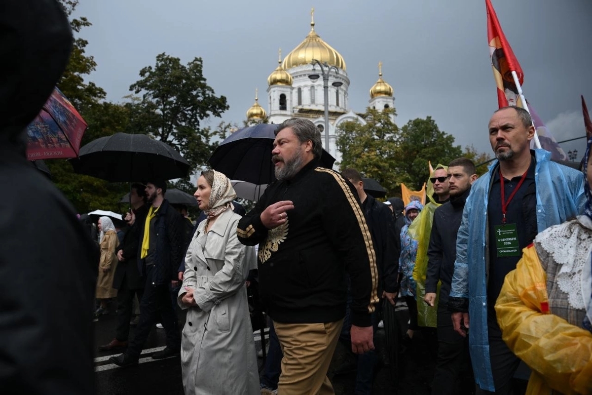 Konstantin Malofeev at the Moscow-wide religious procession, September 6, 2026