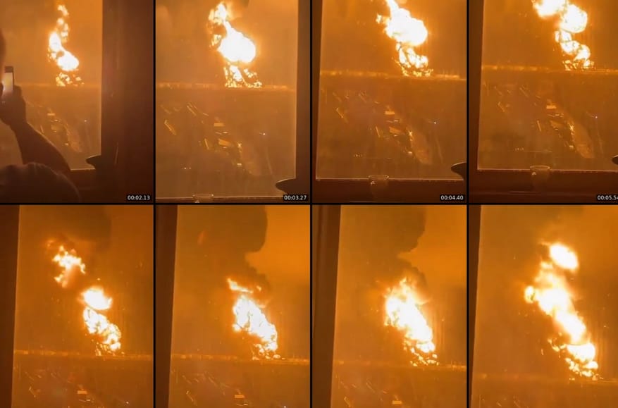 Blaze rages at oil depot supplying key military air base in Russia’s Engels after Ukrainian drone attack, two firefighters reported dead