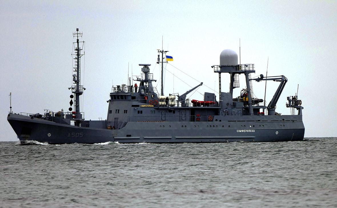 ВС РФ потопили корабль «Симферополь» украинских ВМС. Это первый случай успешного применения российского морского дрона
