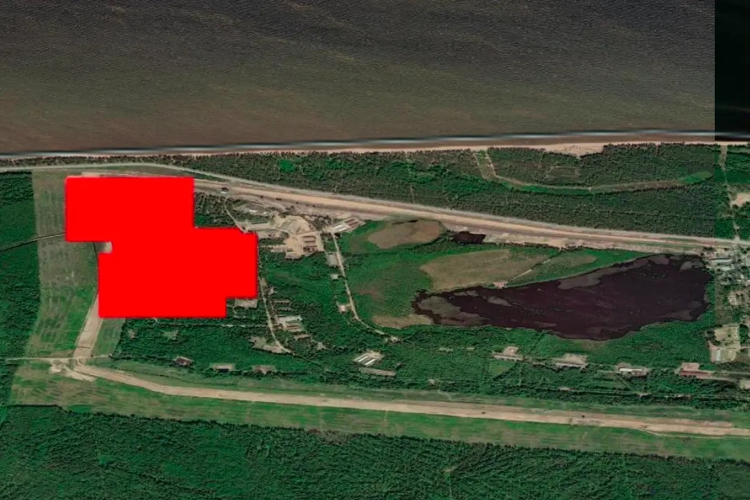 Data indicating a fire near the village of Bolshaya Izhora outside St. Petersburg, which is linked to the Russian Navy’s 15th Arsenal. Photo: NASA FIRMS satellite image