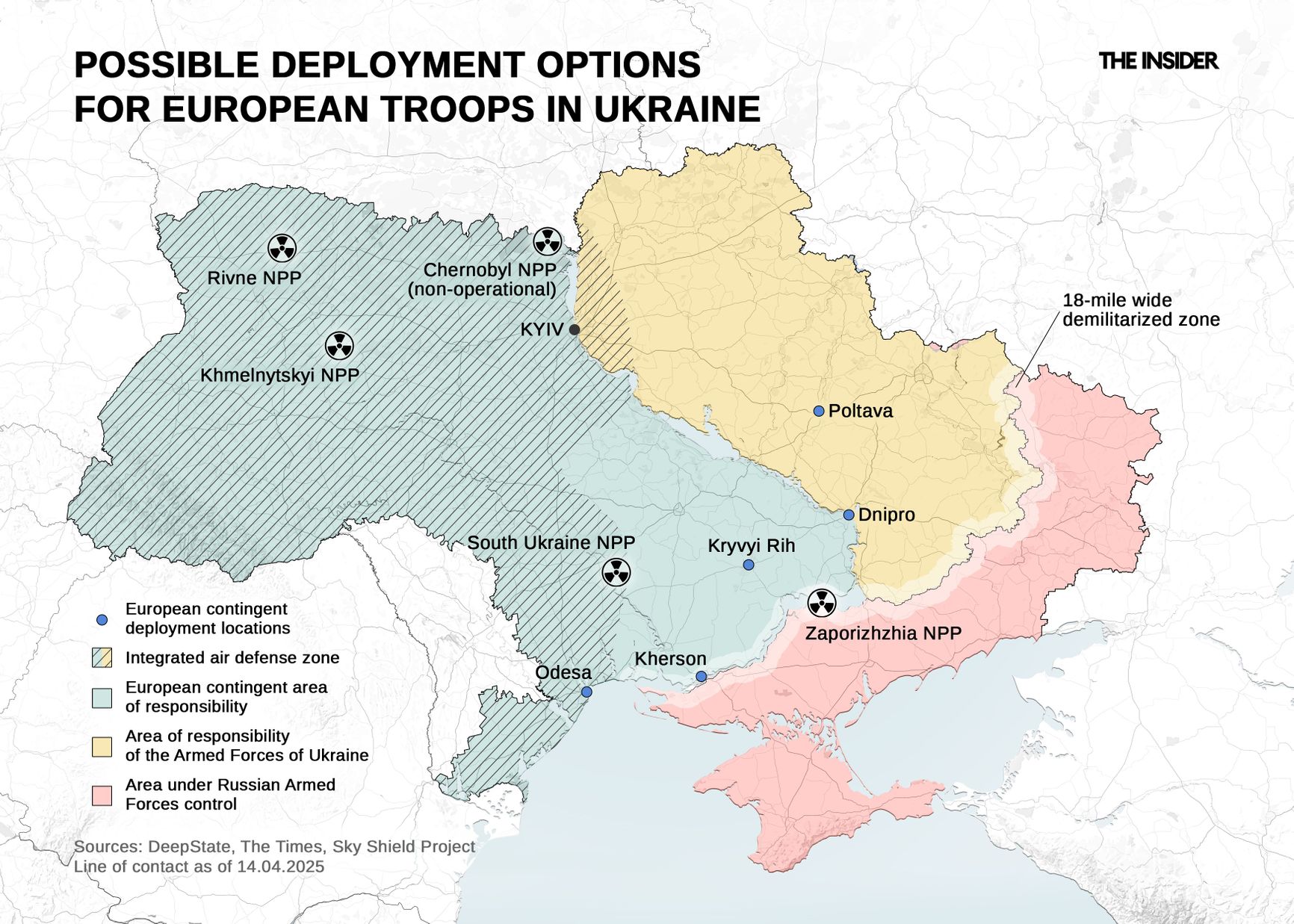 Possible deployment options for European troops in Ukraine