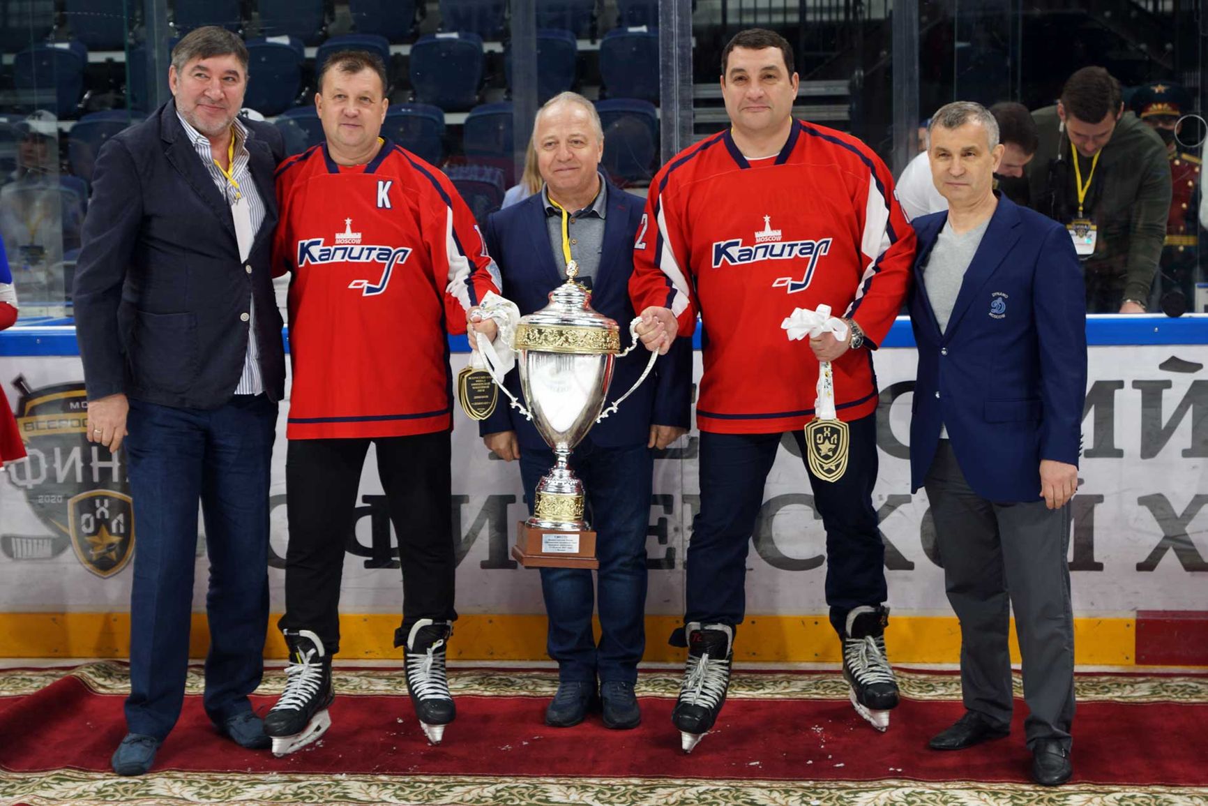 Hockey players Tkachev and Komkov