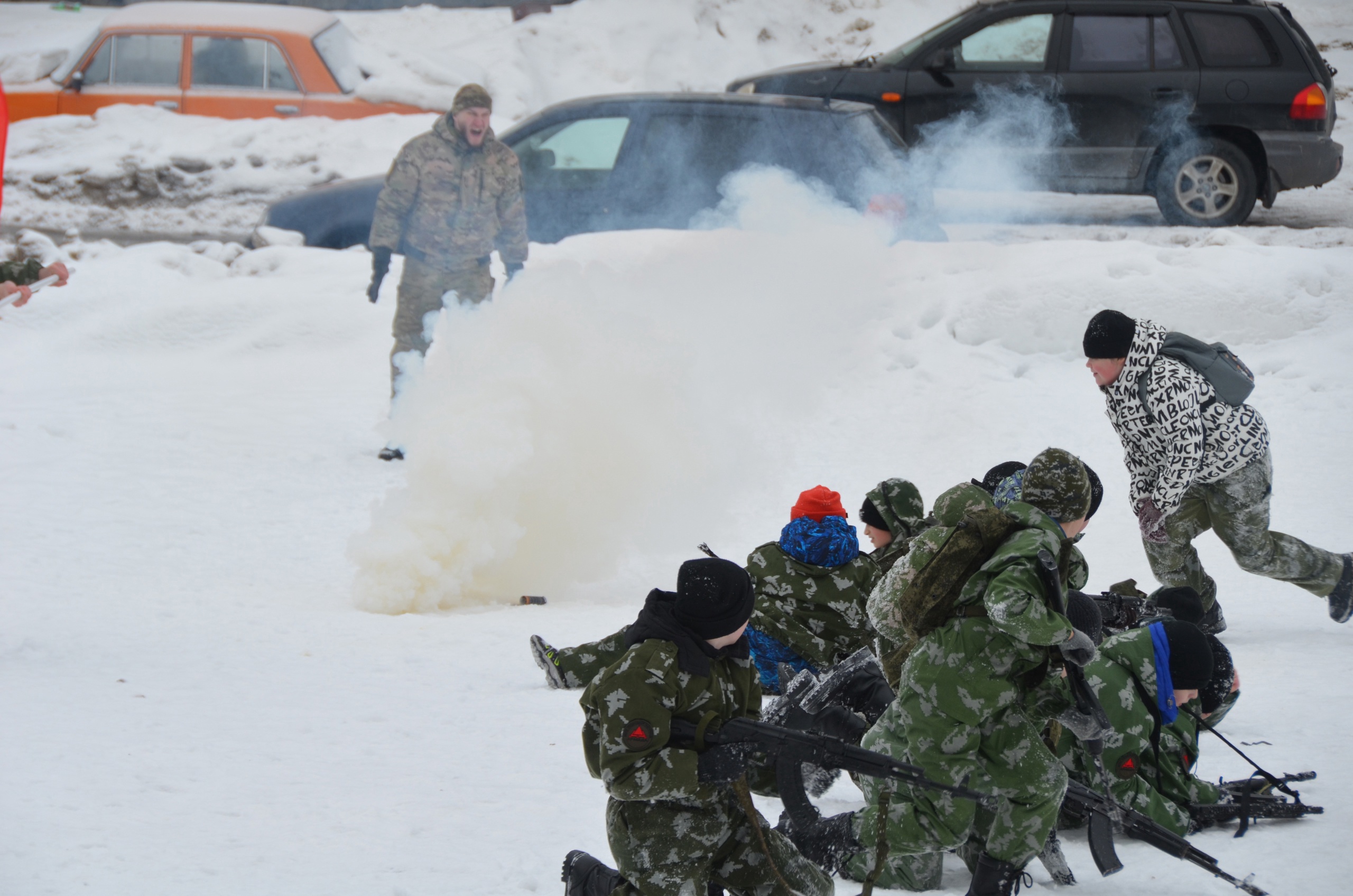 На занятиях «Добровольца» и Северо-cлавянской общины