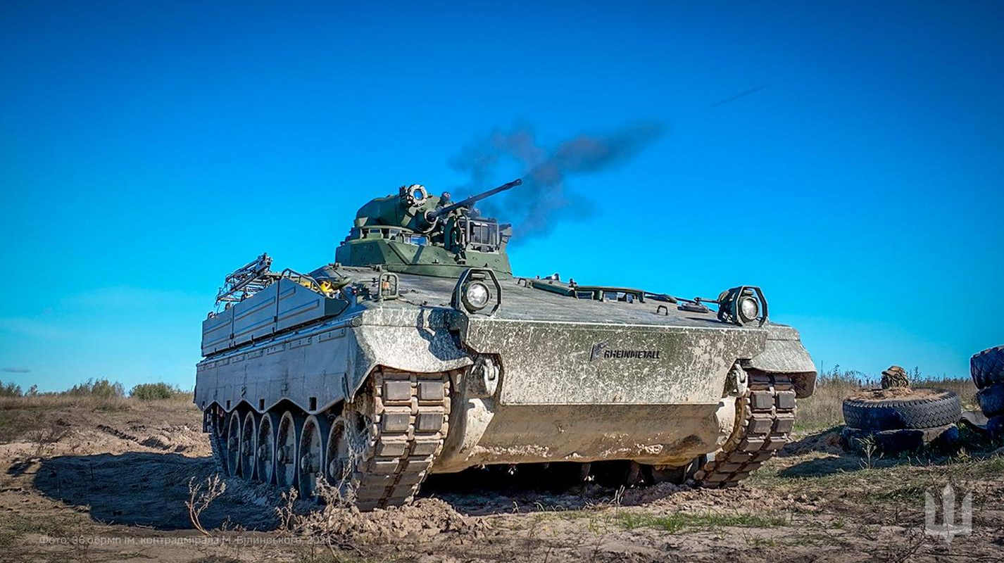 Поставленная Rheinmetall БМП Marder 1A3 на вооружении ВСУ