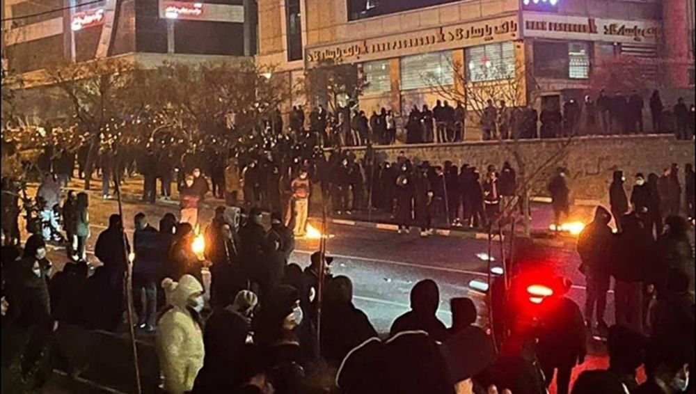 Mass protests in Tehran on Jan. 9, 2026