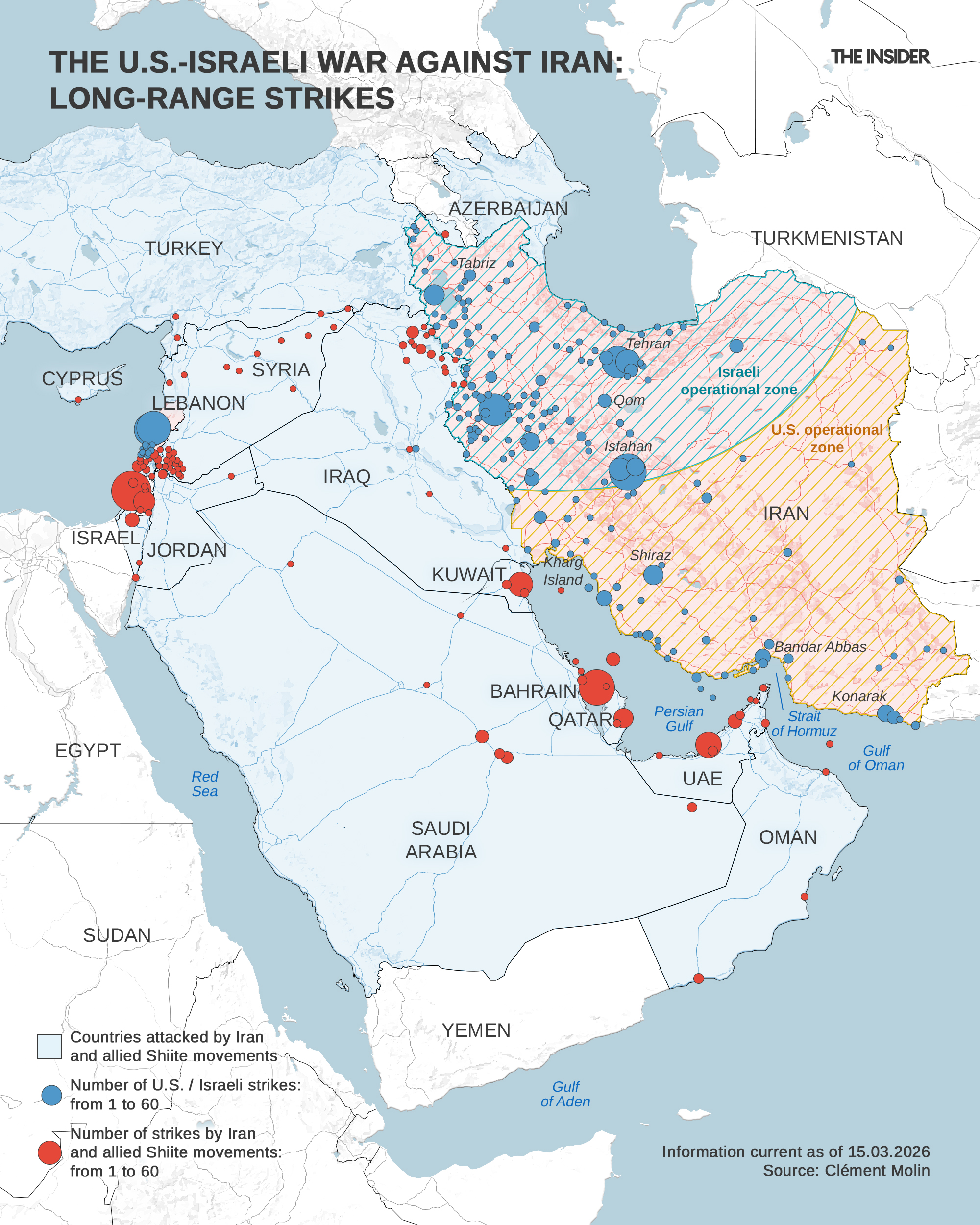 Long-range strike capabilities used during the war by the US-Israeli coalition against Iran