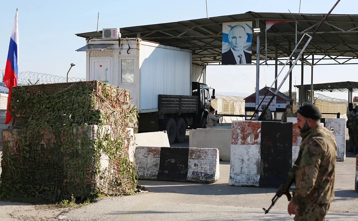 Entrance to a Russian military base in Syria