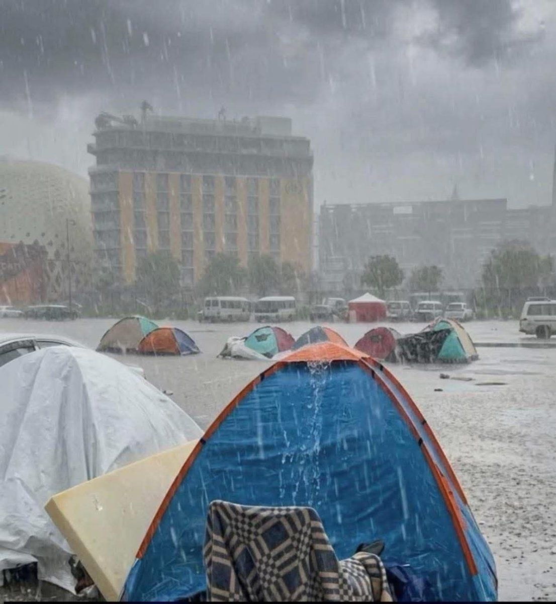 Many refugees are forced to live directly on the streets, pitching tents in city squares