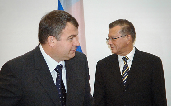 Anatoly Serdyukov ("Number One") and Viktor Zubkov ("father-in-law")