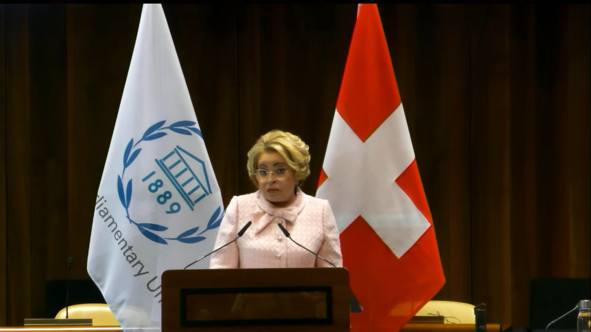 Photo: Valentina Matviyenko at the Summit of Women Speakers of Parliament / Inter-Parliamentary Union (IPU) / YouTube